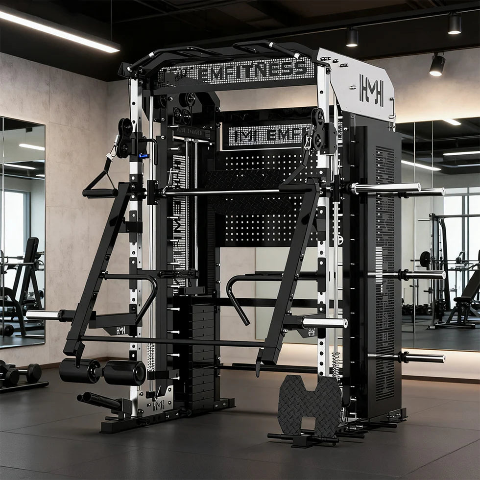 All-in-One Functional Trainer with Dual 100kg Weight Stacks – Commercial Strength Training System