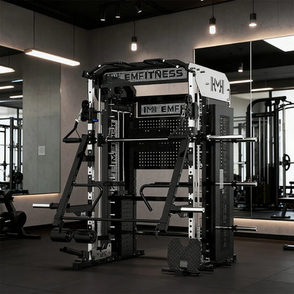 All-in-One Functional Trainer with Dual 100kg Weight Stacks – Commercial Strength Training System