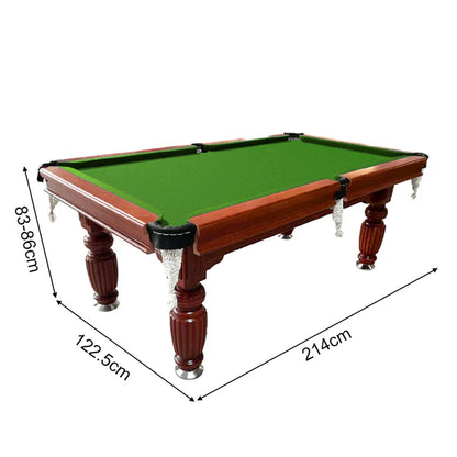 7FT Professional Slate Pool Table with Full Accessory Set – Walnut Wood & Steel