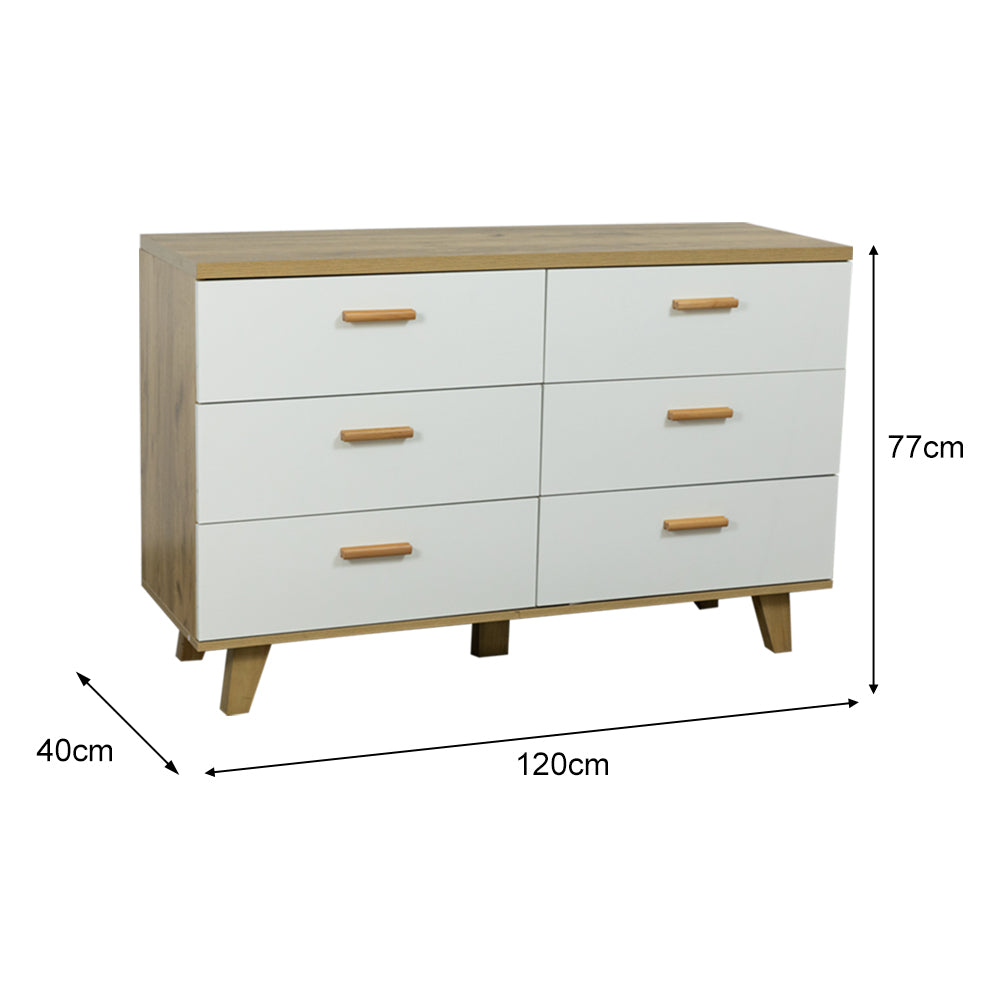 Fashion 6-Drawer Storage Cabinet – Compact Yet Generous Design