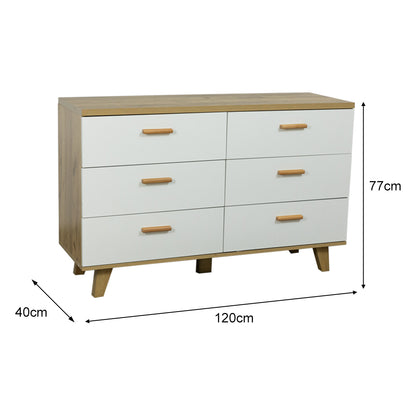 Fashion 6-Drawer Storage Cabinet – Compact Yet Generous Design