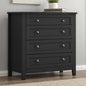 4-Drawer Retro Storage Cabinet – Black / Blue Option