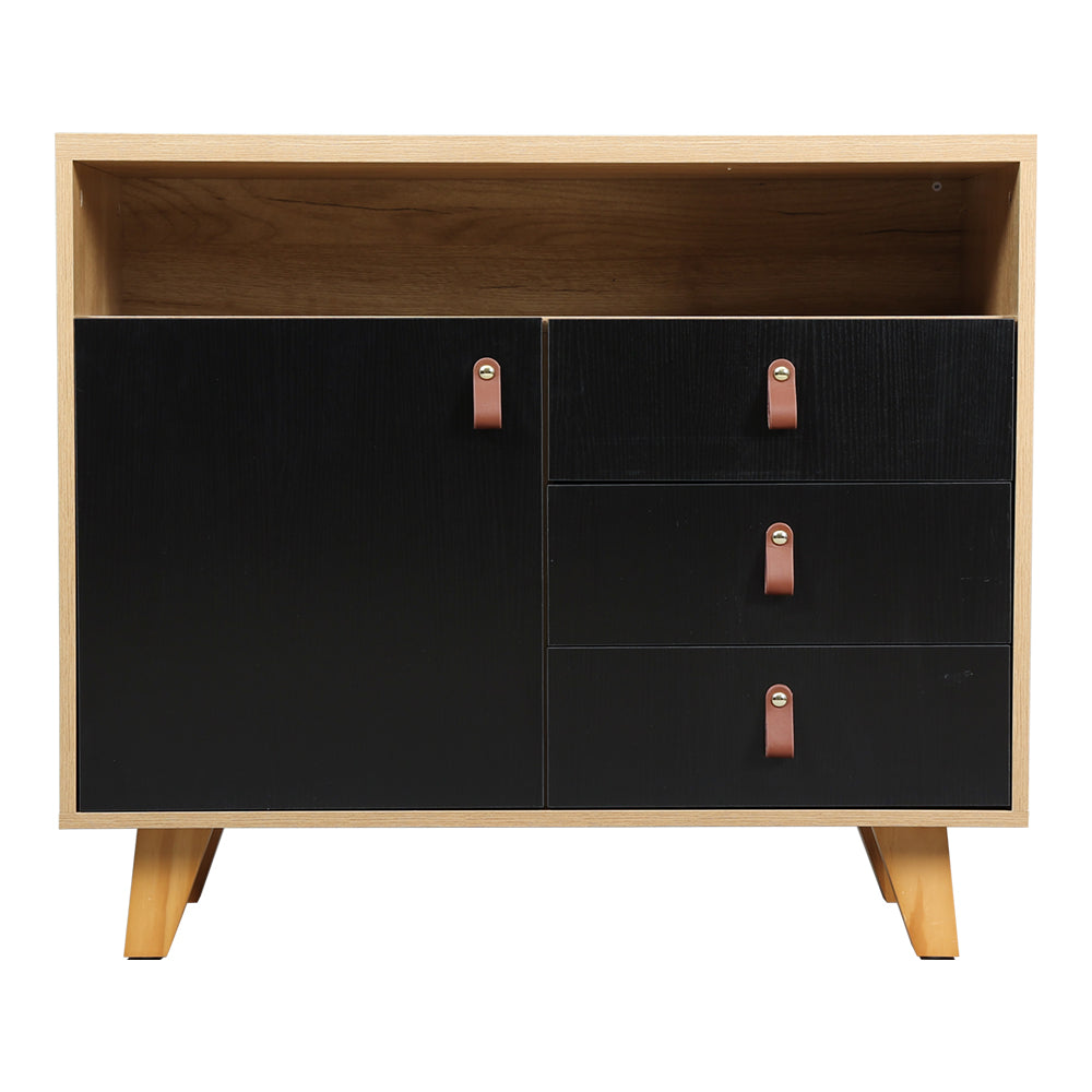 3-in-1 Multifunctional Storage Cabinet – 3 Drawers + 1 Door + Open Shelf