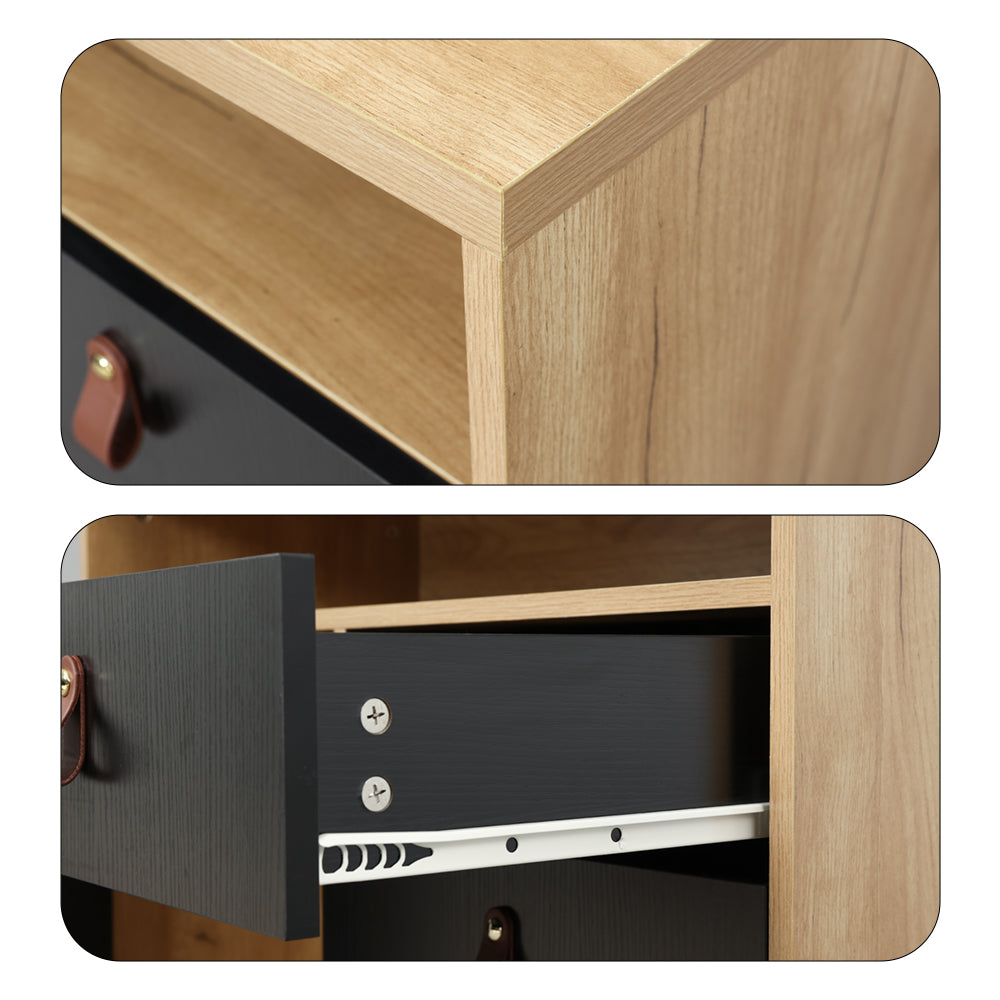 3-in-1 Multifunctional Storage Cabinet – 3 Drawers + 1 Door + Open Shelf