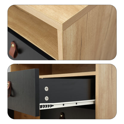 3-in-1 Multifunctional Storage Cabinet – 3 Drawers + 1 Door + Open Shelf