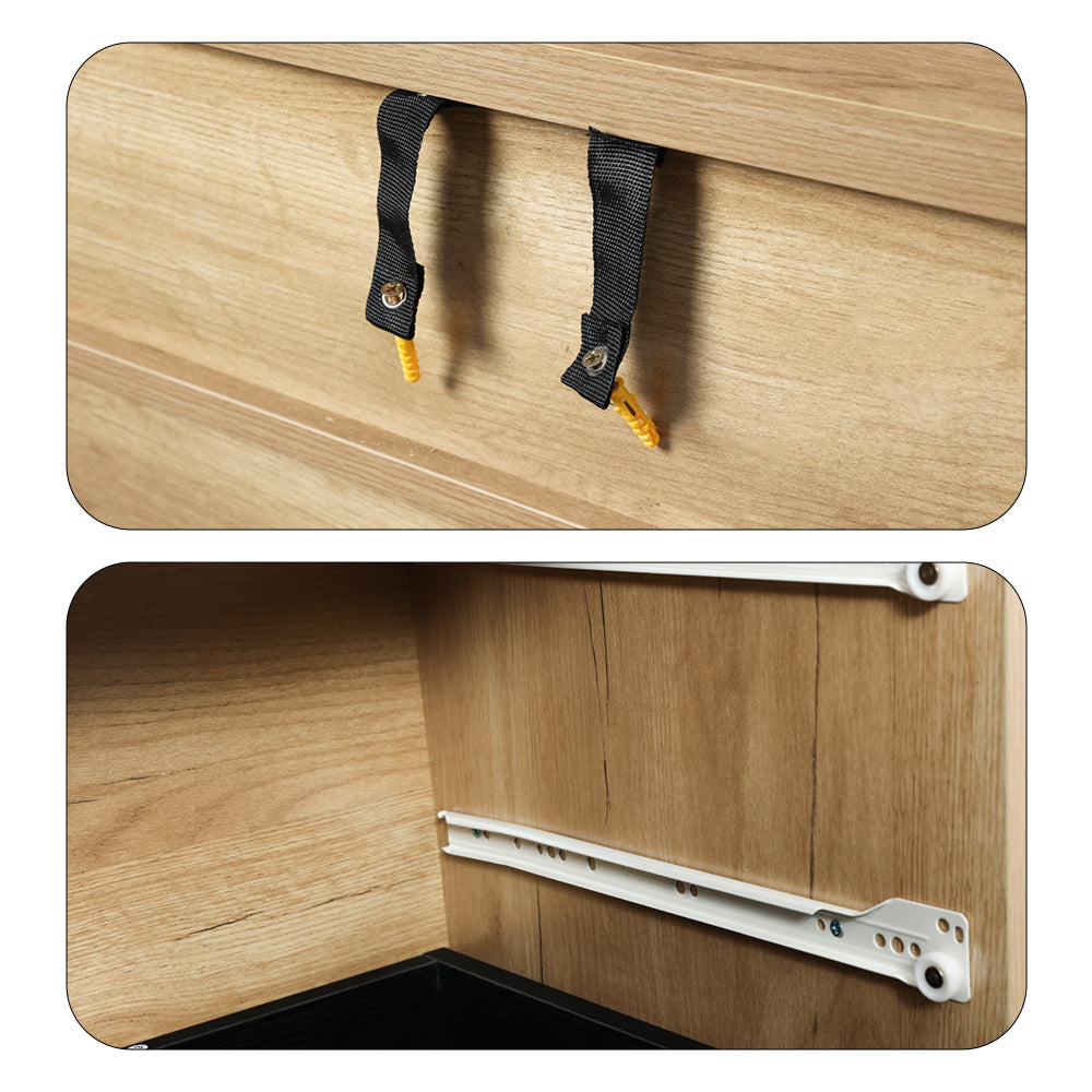3-in-1 Multifunctional Storage Cabinet – 3 Drawers + 1 Door + Open Shelf