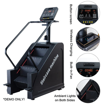 Urban Culture Homes 200W LED Screen Stepmill Climbmill | Commercial-Grade Stairclimber Machine