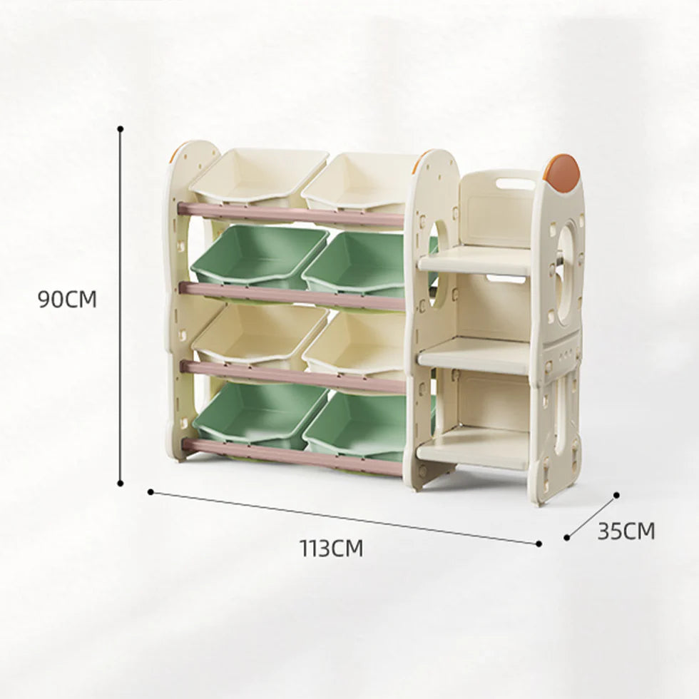 Urban Culture Homes Multi-Layer Storage Toy Organizer | HDPE Toy Storage Chest with Safety Design