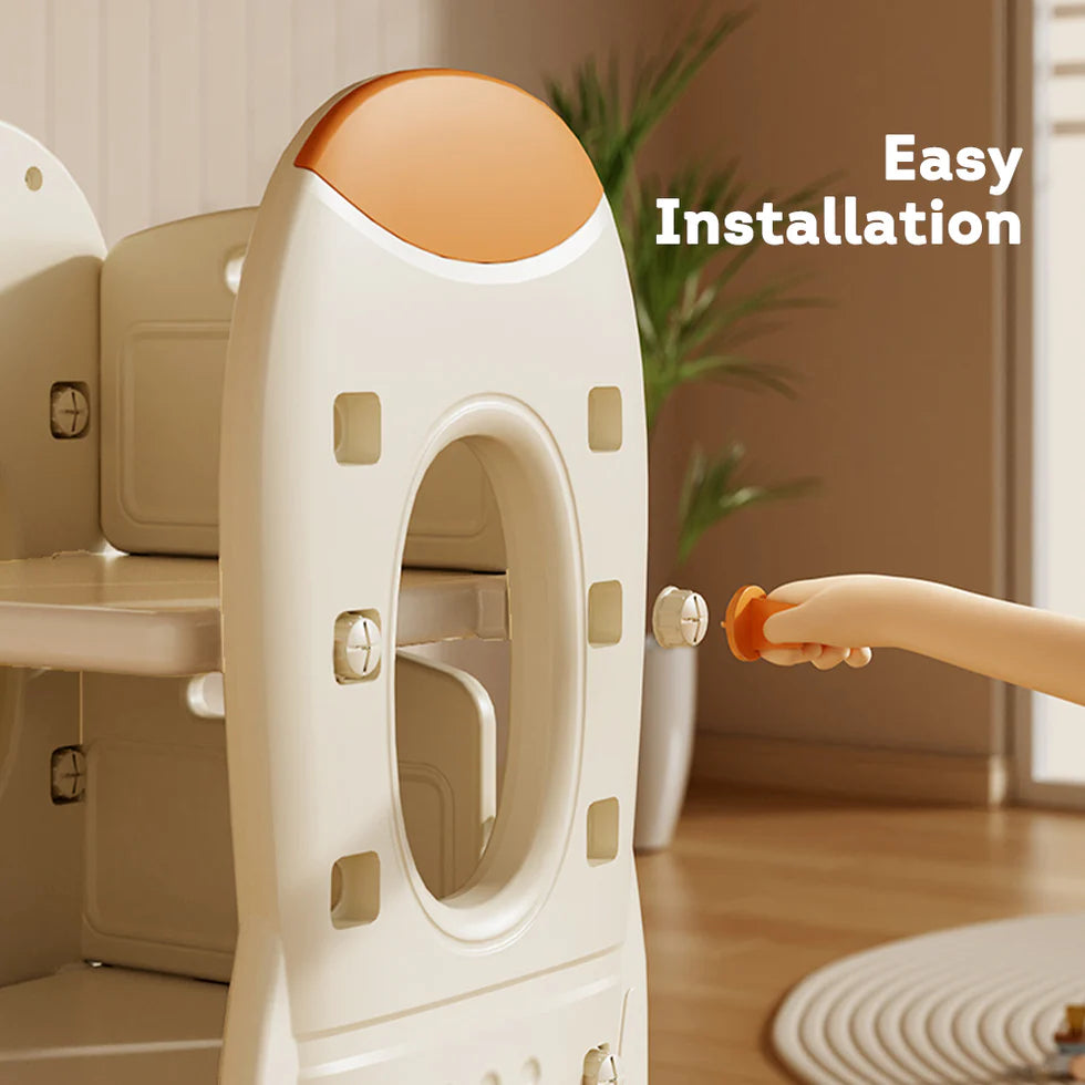 Urban Culture Homes Multi-Layer Storage Toy Organizer | HDPE Toy Storage Chest with Safety Design