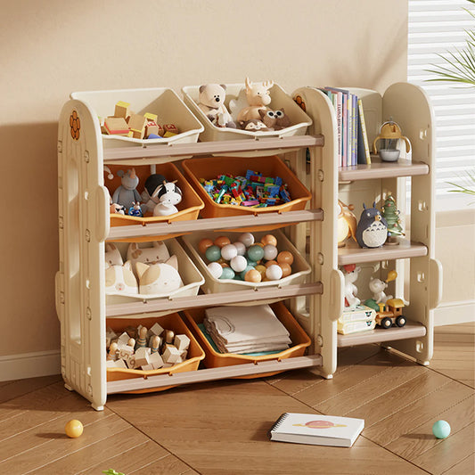 Urban Culture Homes Multi-Layer Storage Toy Organizer | HDPE Toy Storage Cabinet with Safety Design