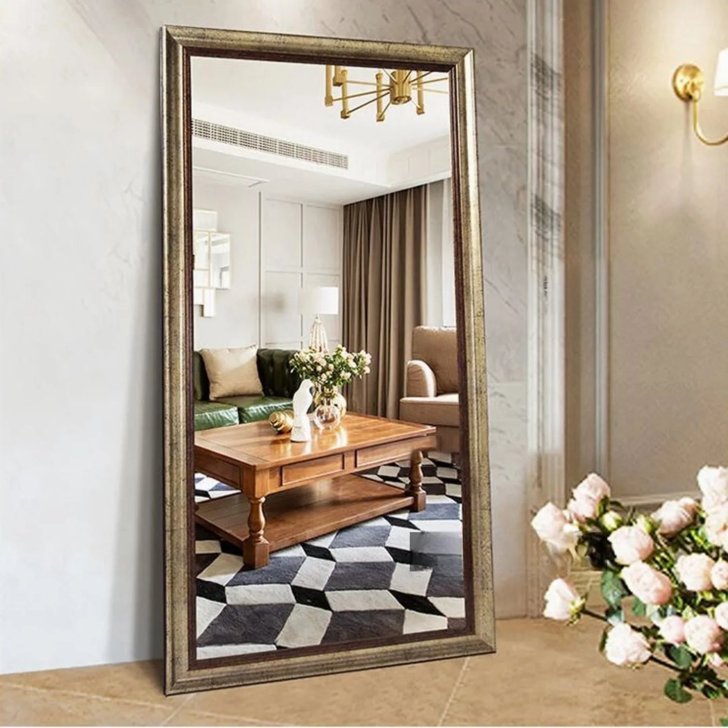 Classic Bronze Gold Full-Length Mirror - FLM38