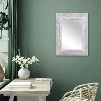Harbor Oak Whitewashed Wall Mirror