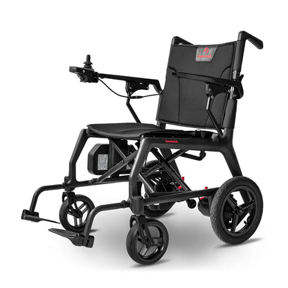 Foldable 24V10Ah Electric Wheelchair with Brushless Motors – Airline-Approved, Ultra-Lightweight Carbon Fiber, 3-in-1 Versatility