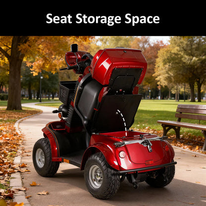 Adjustable Electric Mobility Scooter — 1000W 60V, 220kg Capacity