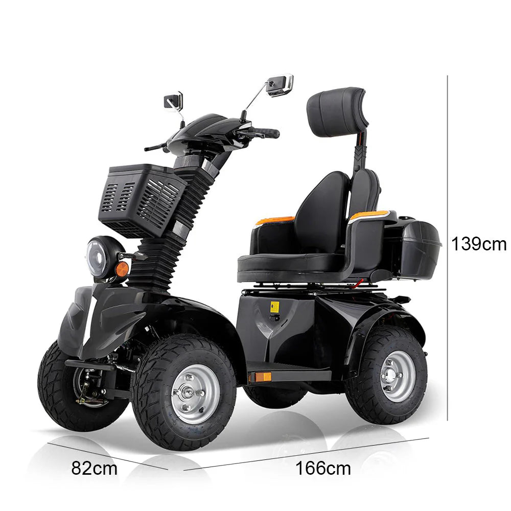 Adjustable Electric Mobility Scooter — 1000W 60V, 220kg Capacity