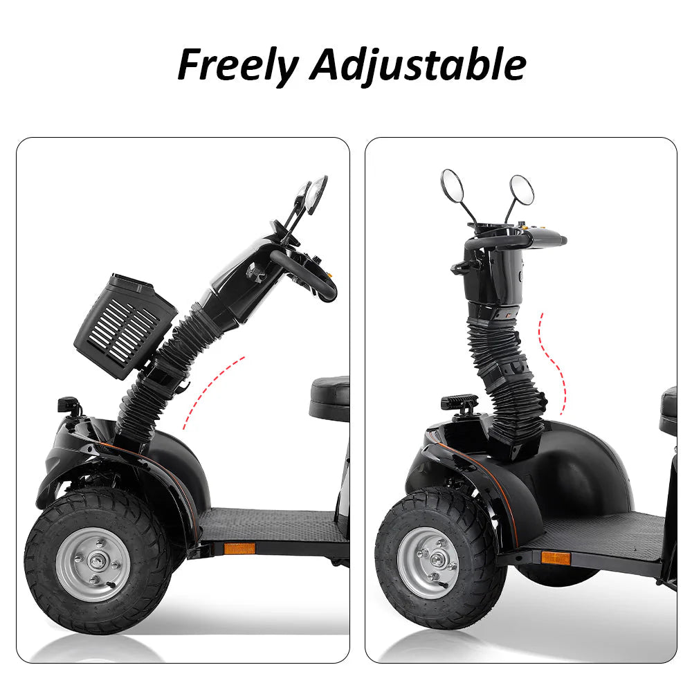 Foldable Electric Mobility Scooter — 1000W 60V, 220kg Capacity-DJD2D