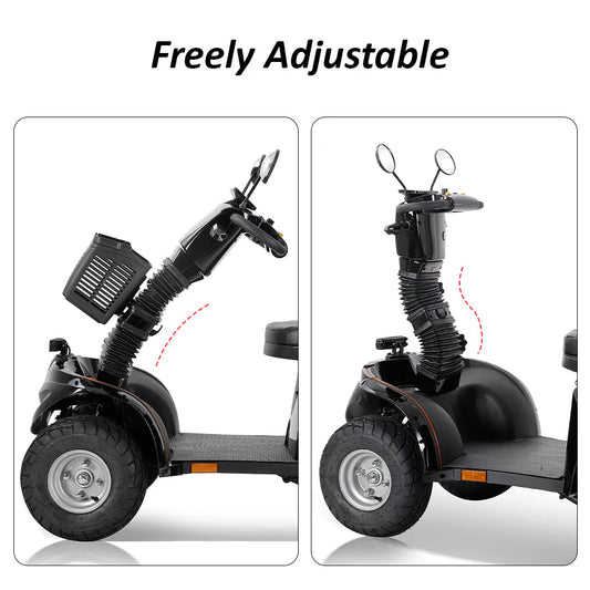 Foldable Electric Mobility Scooter — 1000W 60V, 220kg Capacity-DJD2D