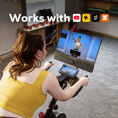 Smart Exercise Bike with 21.5” FHD Screen, Magnetic Resistance & App Connectivity