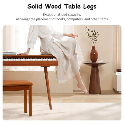 Betsy Solid Wood Cabinet 88 Key Full Size Weighted Digital Piano With Bench