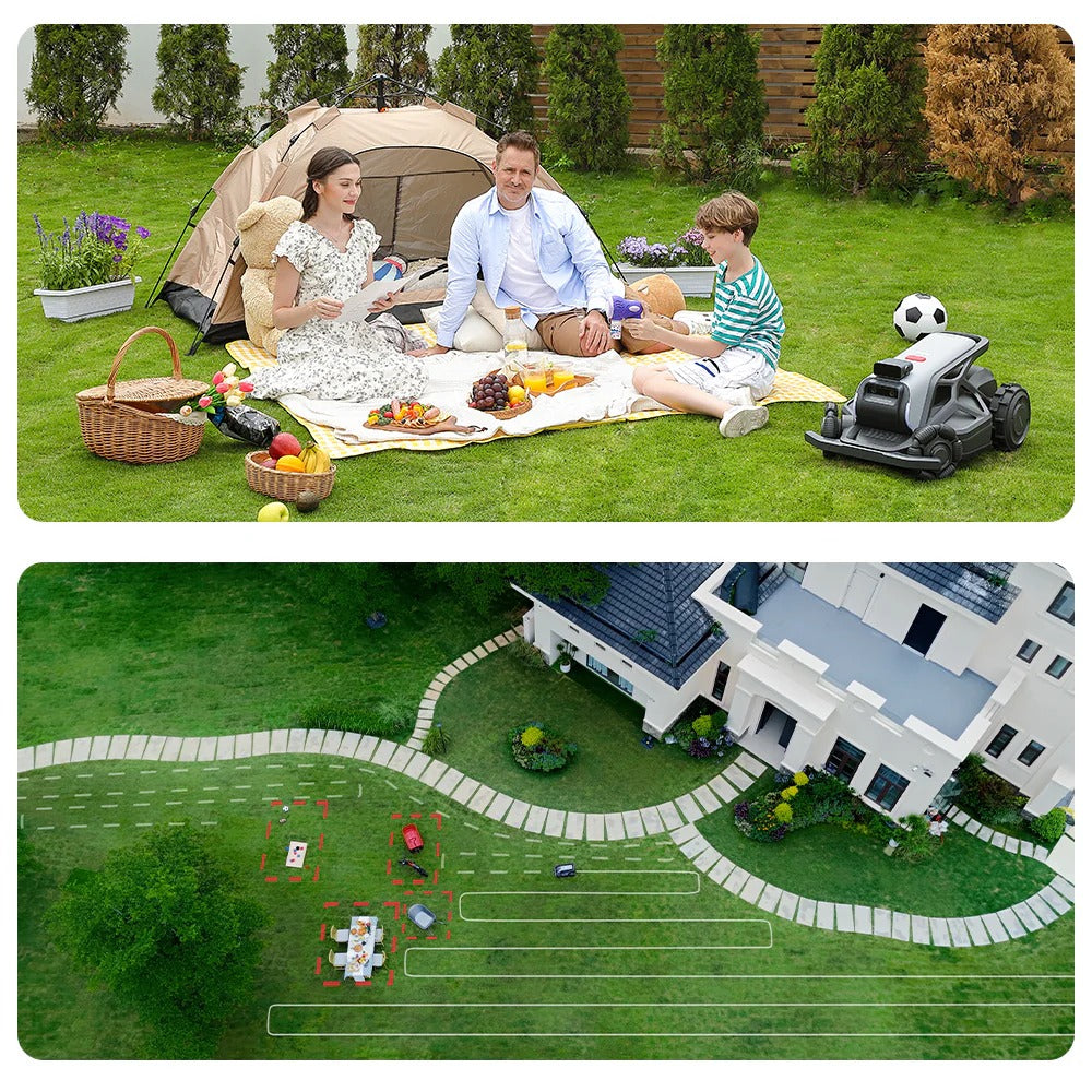 Smart Robotic Lawn Mower with 300° AI Vision - AIRSEEKERS TRON