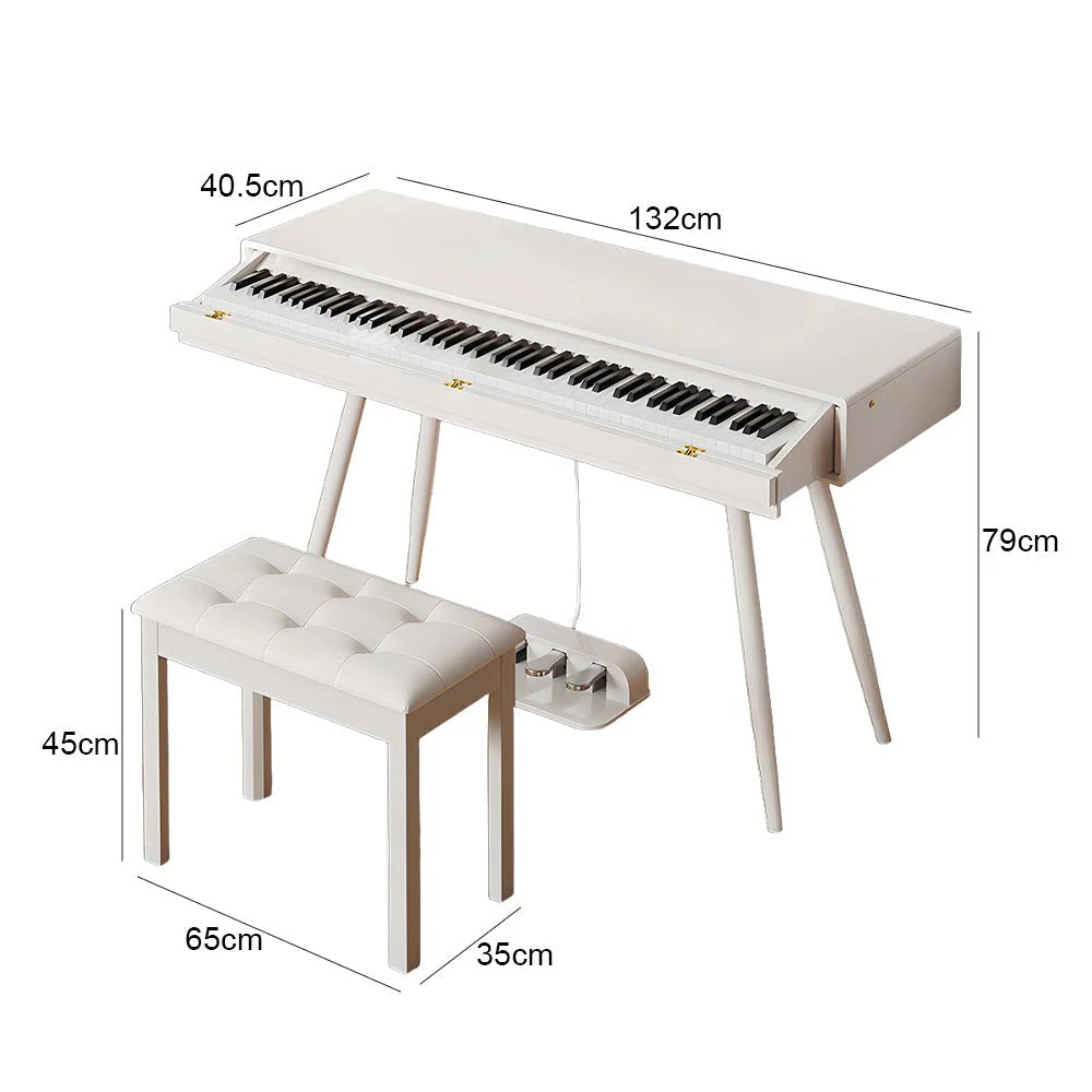 Betsy 88 Key Full Size Weighted 2 in 1 Digital Piano Dress Table With Bench