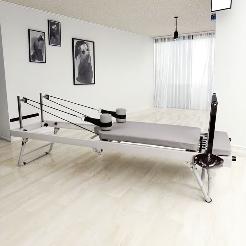 Foldable Steel-Frame Pilates Reformer – Premium Edition