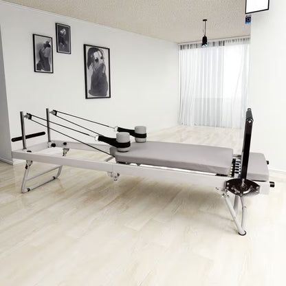 Foldable Steel-Frame Pilates Reformer – Premium Edition