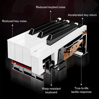 Betsy Solid Wood Cabinet 88 Key Full Size Weighted Digital Piano With Bench