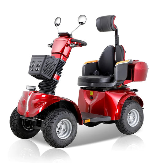 Portable Mobility Scooter - Solid Tyre Design, 150kg Capacity for Daily Commutes