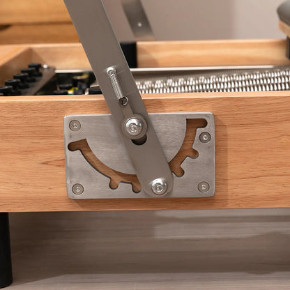 Foldable Oak Wood Pilates Reformer - Home Studio Edition