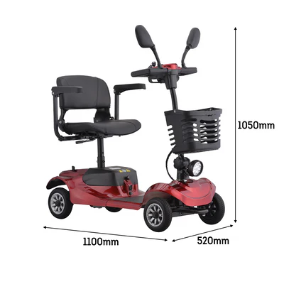 Portable Mobility Scooter - Solid Tyre Design, 150kg Capacity for Daily Commutes