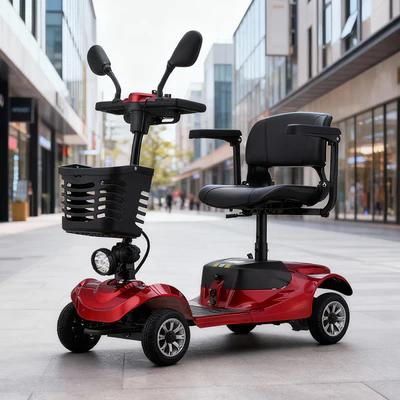 Portable Mobility Scooter - Solid Tyre Design, 150kg Capacity for Daily Commutes