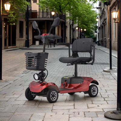 Portable Mobility Scooter - Solid Tyre Design, 150kg Capacity for Daily Commutes