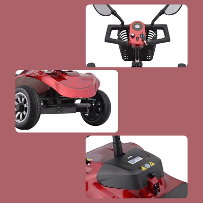 Portable Mobility Scooter - Solid Tyre Design, 150kg Capacity for Daily Commutes