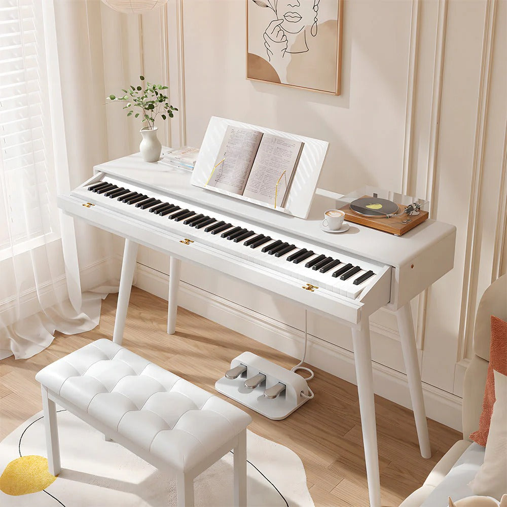 Betsy 88 Key Full Size Weighted 2 in 1 Digital Piano Dress Table With Bench
