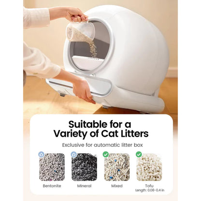 Self-Cleaning Cat Litter Box | Smart Wi-Fi Automatic Waste Removal