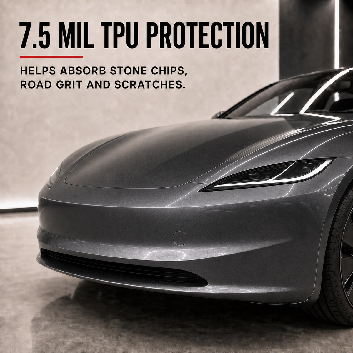 7.5 mil TPU paint protection film impact protection