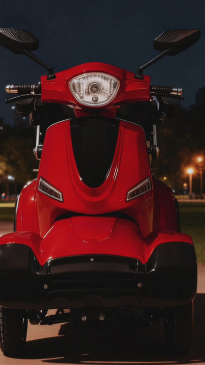 48V 500W Electric Mobility Scooter - 3-Speed LED Lighting