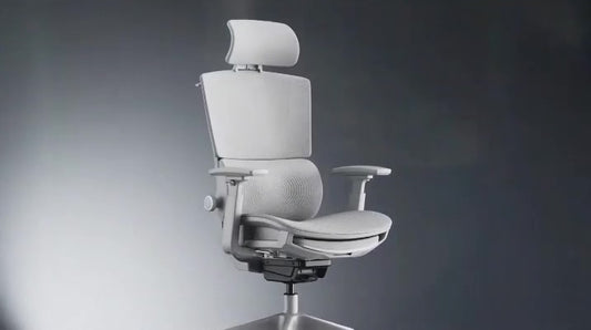 Cozy Motion Ergonomic Massage Office Chair - Light Gray - OC10