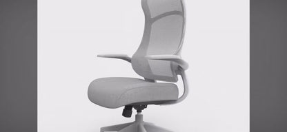 High-Back Office Chair - Mesh & Fabric - OC11
