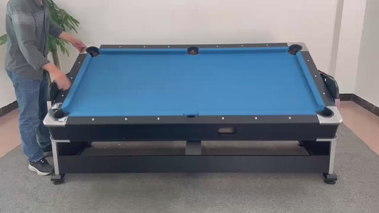 7ft 4-in-1 Convertible Game Table — Pool, Table Tennis, Air Hockey & Dining