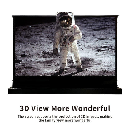 Premium Electric Floor Mounted Projector Screen 72–100” 16:9 | Motorized Home Theater & Office Display