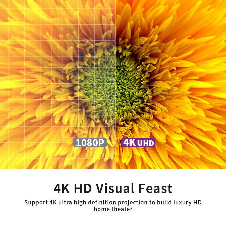 Premium Electric Floor Mounted Projector Screen 72–100” 16:9 | Motorized Home Theater & Office Display