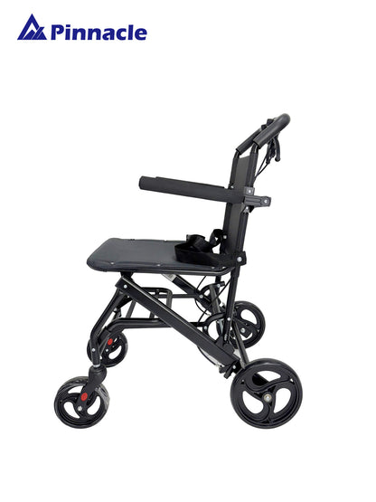 Aero2 Transit Wheelchair | Ultralight 8.8kg | One-Touch Fold | Attendant Brakes