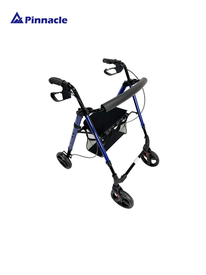 TriStride Rollator – Lightweight Foldable Walker with Seat & Brakes