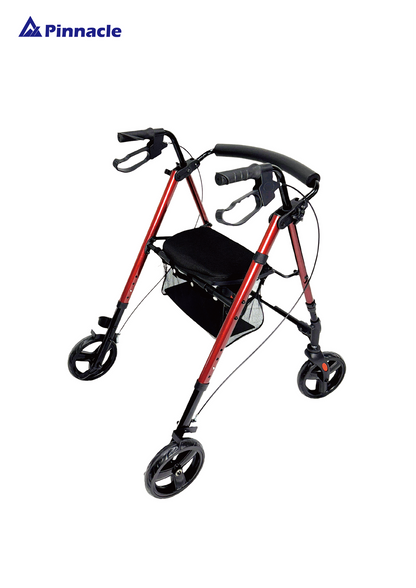 TriStride Rollator – Lightweight Foldable Walker with Seat & Brakes