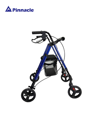 TriStride Rollator – Lightweight Foldable Walker with Seat & Brakes